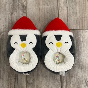 Penguin Santa slippers